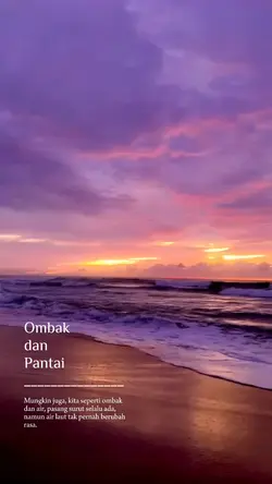 ombak dan pantai