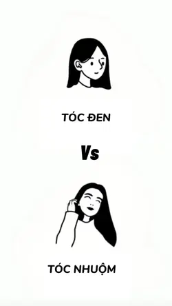Trước và sau nhuộm