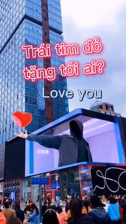 Trái tim đỏ tặng ai