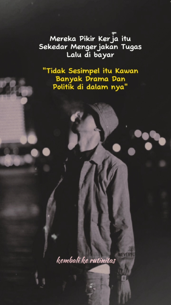 kerja itu pnh drama