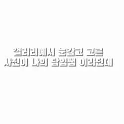당신의 담임쌤은 누구인가요?