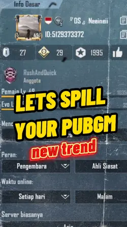 Let Spill Your PUBGM