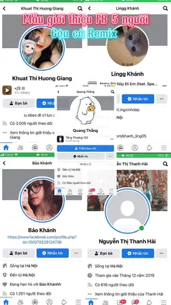 Mẫu giới thiệu FB