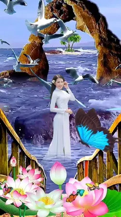 ghép cảnh biển đẹp