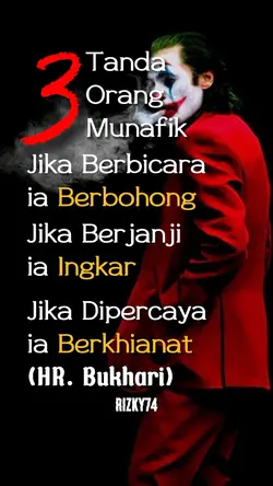 TANDA ORANG MUNAFIK