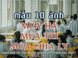 mẫu 10 ảnh cuối cấp