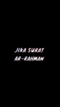 Jika Surat Ar-Rahman