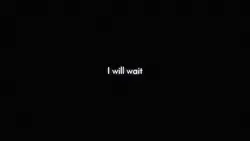 I WILL WAIT FOR YOU 