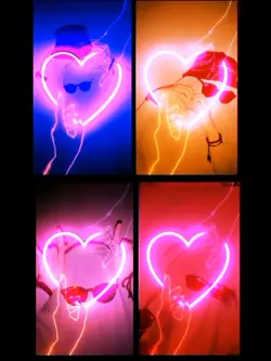 lirik overlay neon