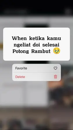 Habis Potong rambut