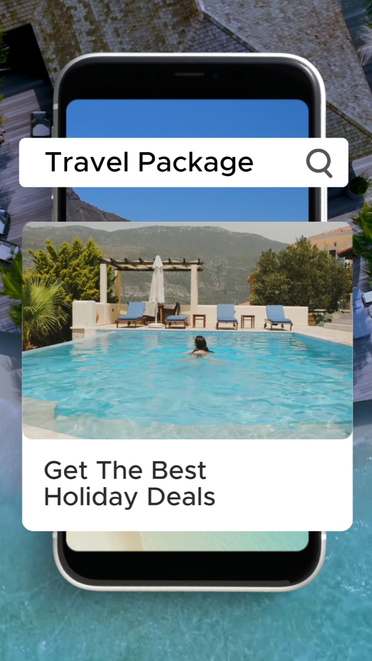 Travel Hotel Package Promo mit UI Style 