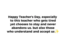 TEACHER'S DAY