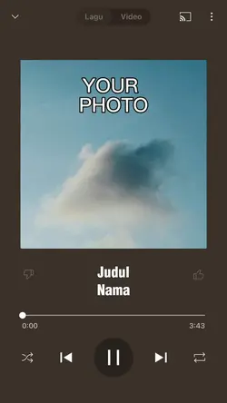 YouTube music player