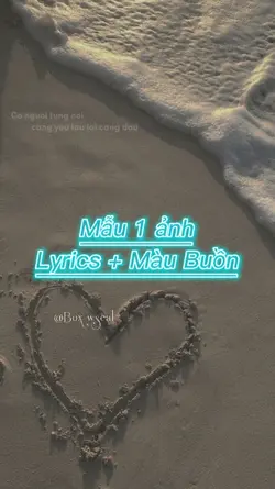 Mẫu Lyrics + Màu Sad