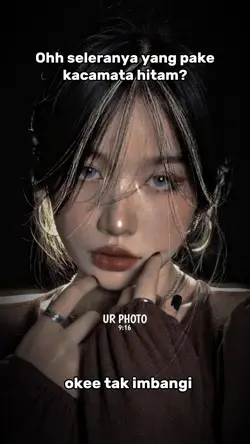 Pake kacamata hitam