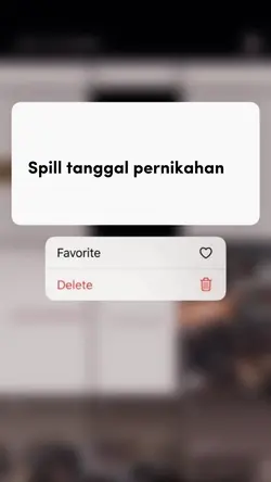 spill tgl pernikahan