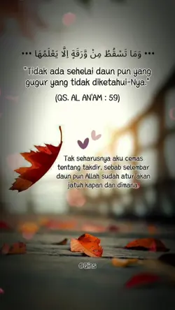 Takdir Vs Daun Jatuh