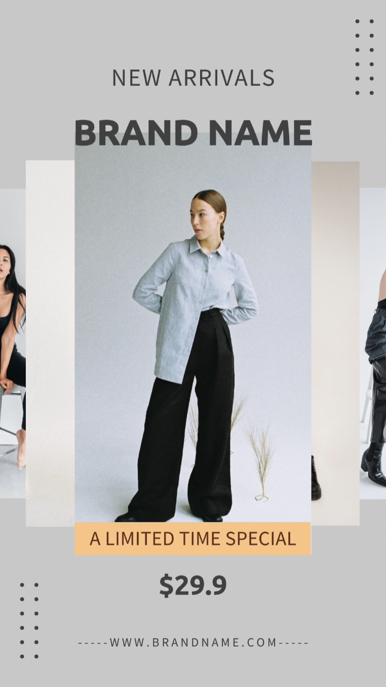 Exhibición de ropa en estilo Vogue