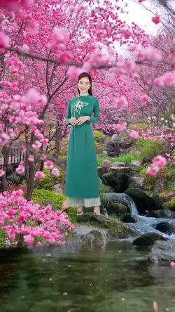 Hoa Đào Bên Suối 