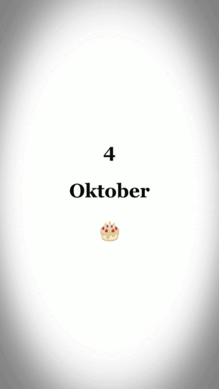 HBD, 4 OKTOBER