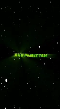 Aku pamit ya