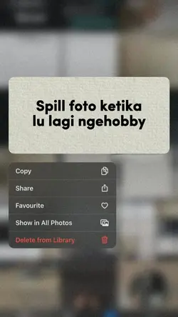 Foto lagi ngehobby