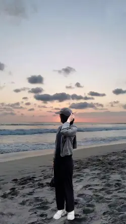 foto senja di pantai