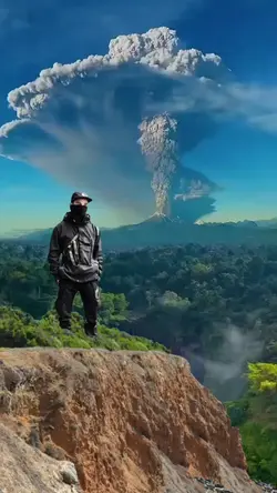 Momen Gunung Erupsi