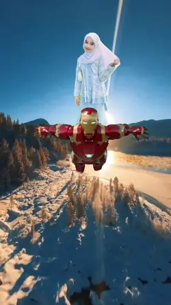 Digendong Iron Man