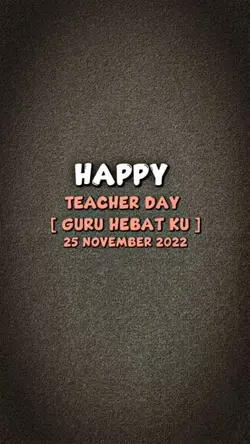 Selamat hari guru