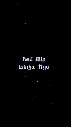 #BeliLilinIsinyaTiga
