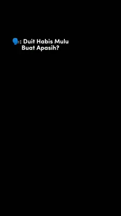 Duit lu abis buat 