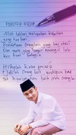 tulisan atas kertas