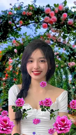 Ghép nền hoa hồng