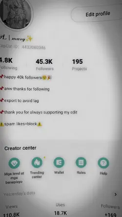 tym for 45k follower