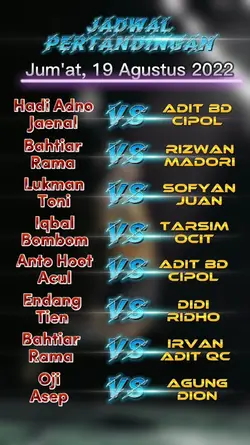 Jadwal Pertandingan
