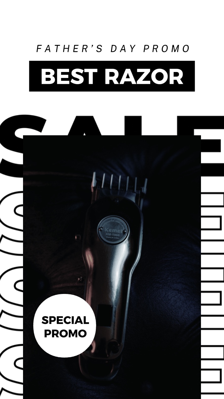 Erkekler Jilet Babalar Günü Promosyonu