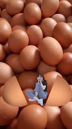 Foto dalam telur