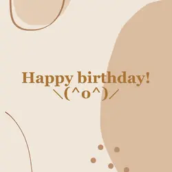 Happy birthday!