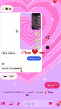 Trend tin nhắn hot
