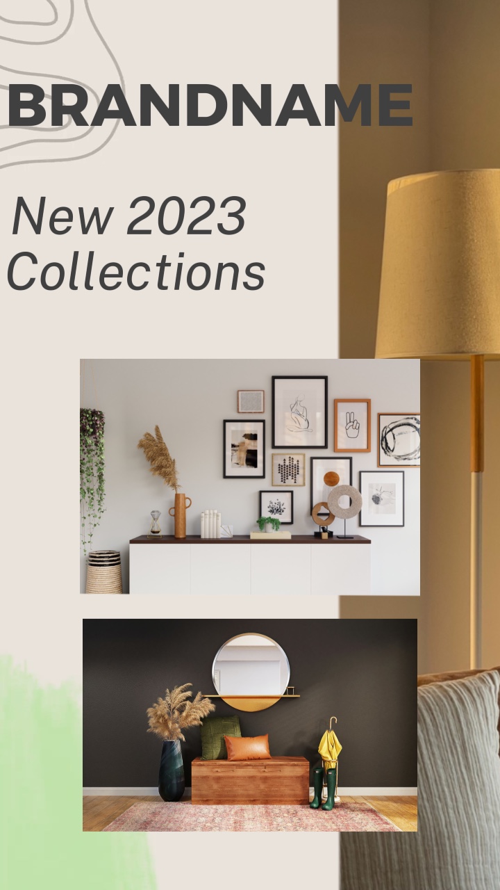 Product Display In Collage Style For Furnitures 