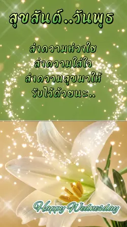สุขสันต์วันพุธ