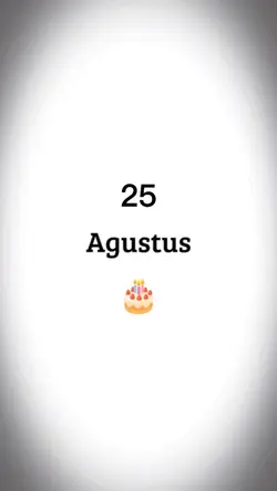 HBD 25 Agustus 2022