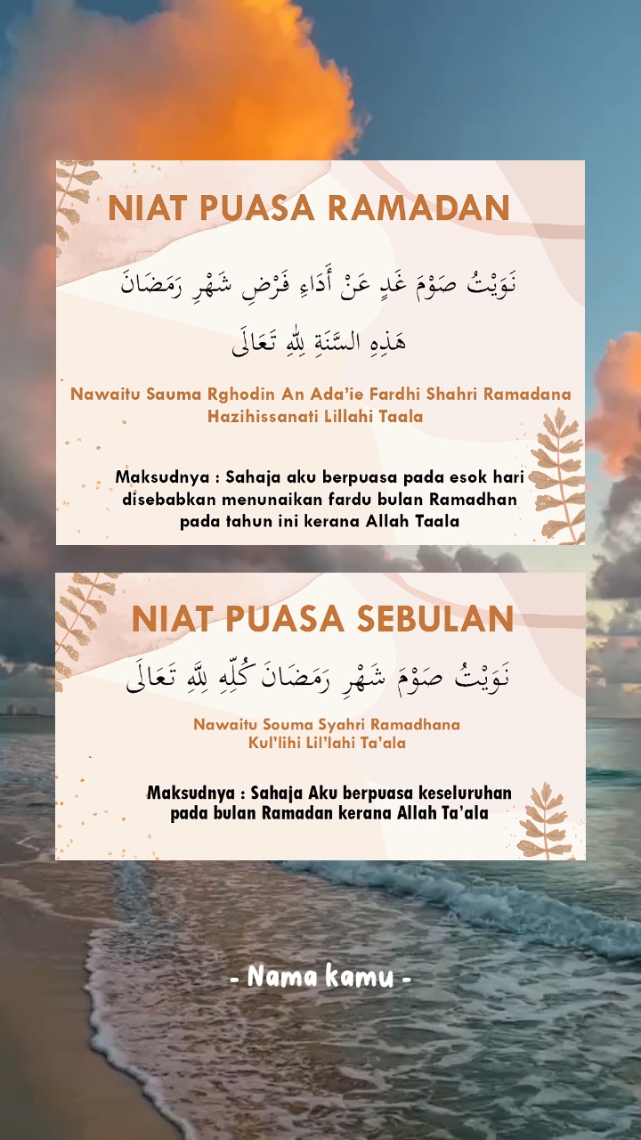 Puasa Niat 2023