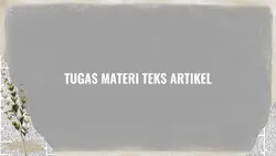 Intro Tugas Video #9