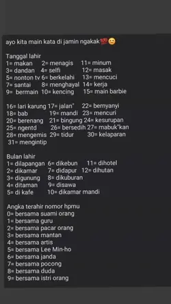 Me : kencing dihotel