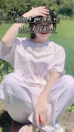 mẫu 4 ảnh nhạc trung