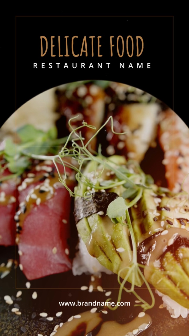 Exibição de ingredientes de comida de restaurante delicado