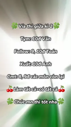 Mẫu thi tốt