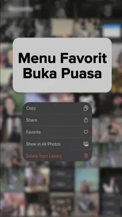 Menu Favorit Buka